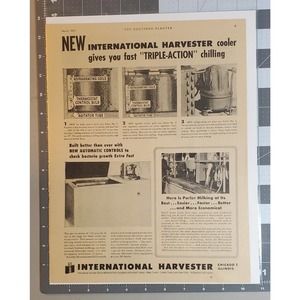 International Harvester Cooler Milker Advertisement 1951